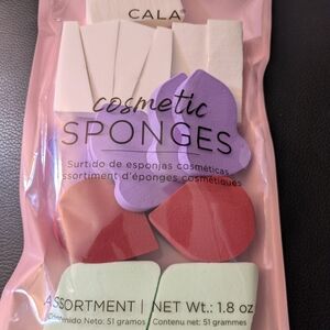 CALA Cosmetic Sponges Assortment - Purple, Red, Green, White